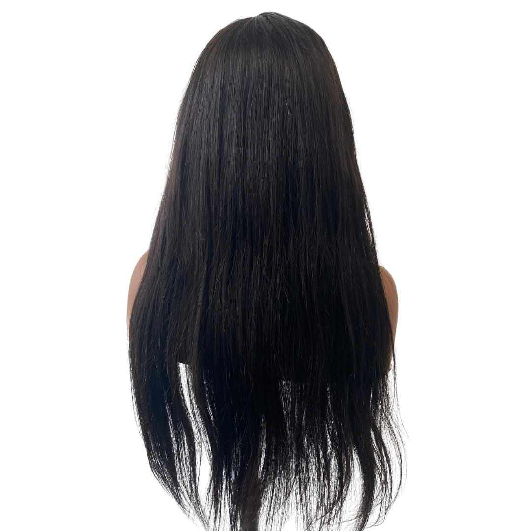 5x5 Straight Transparent Lace Closure Wig