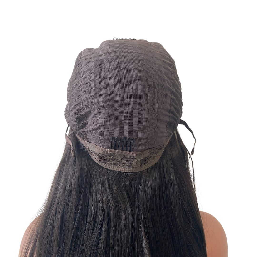 5x5 Straight Transparent Lace Closure Wig