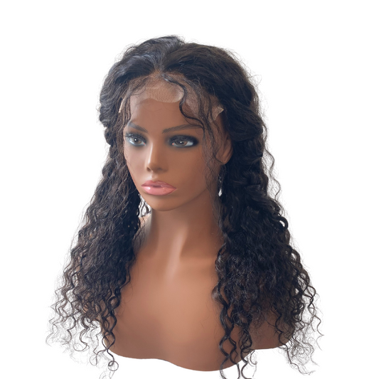 5x5 Water Wave Transparent Lace Closure Wig