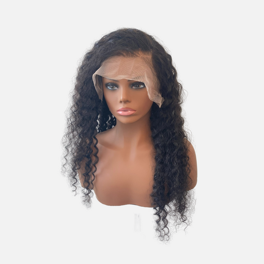 13x4 Deep Curly Transparent Lace Frontal Wig