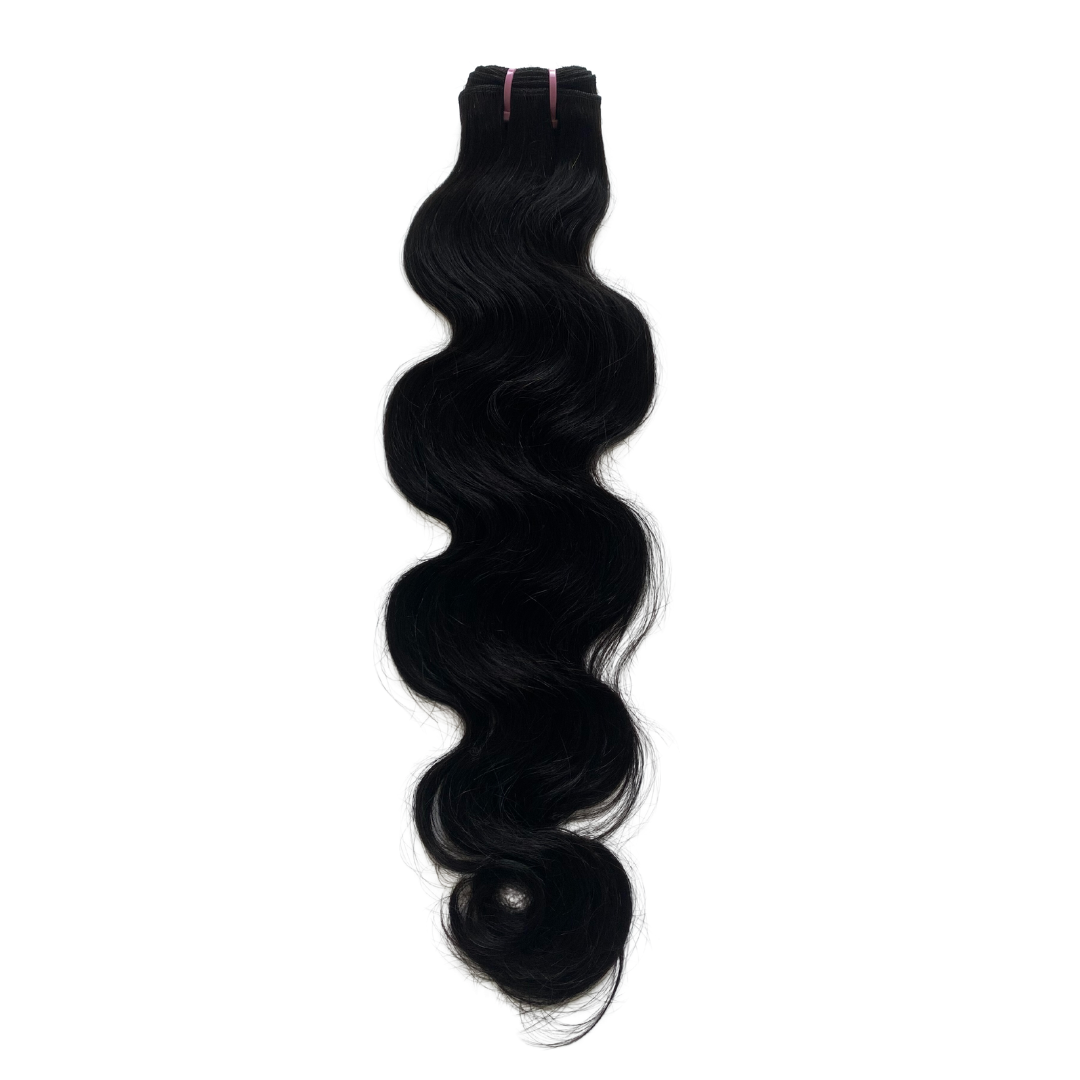 120g Virgin Human Hair Bundles #1B Natural Black
