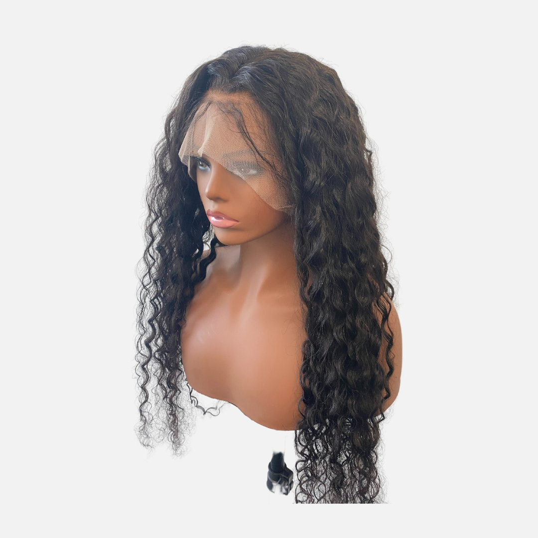 Water Wave 13x4 Transparent Lace Frontal Wig