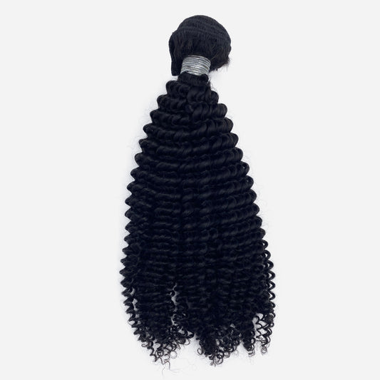 Kinky Curly Virgin Human Hair #1B Natural Black