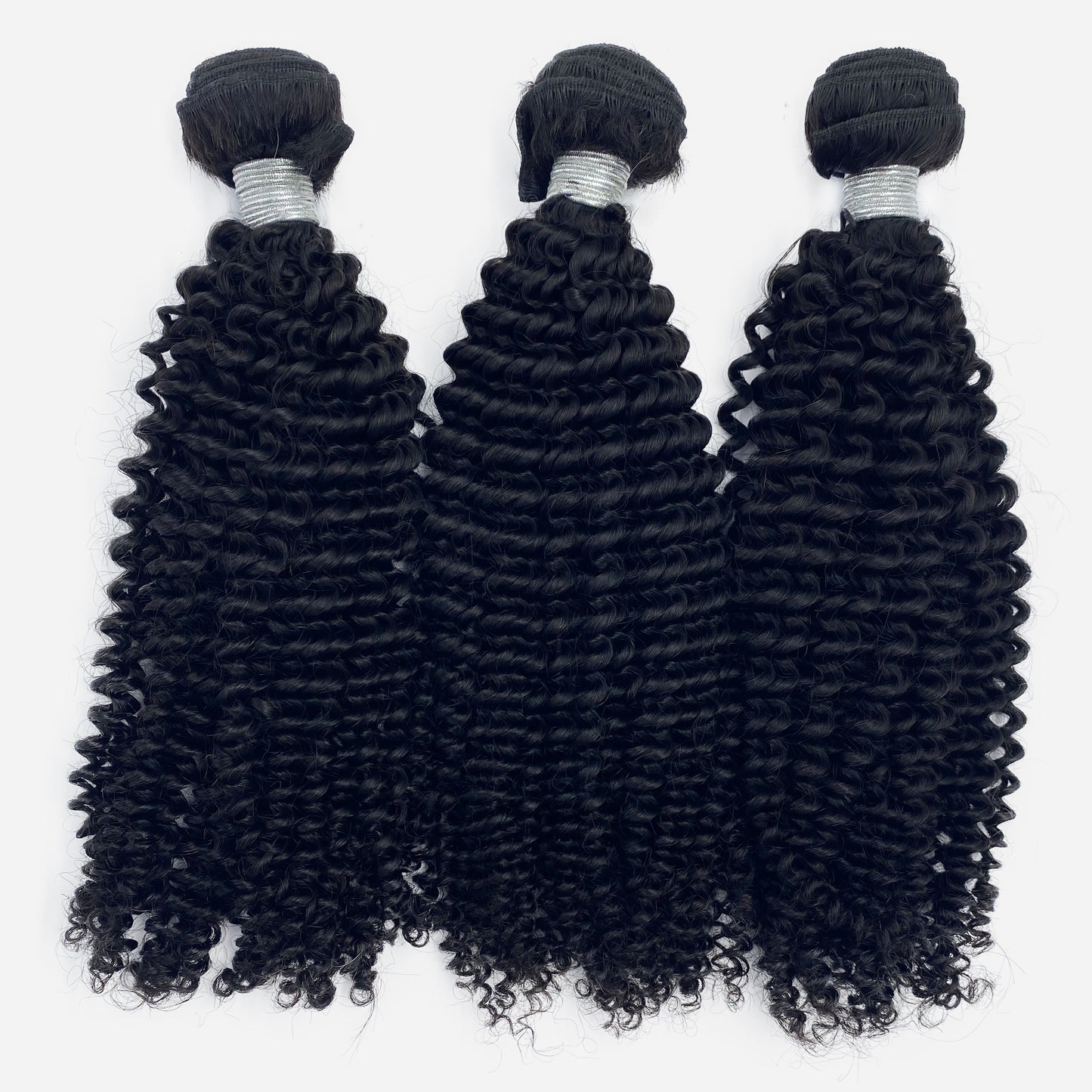 Kinky Curly Virgin Human Hair #1B Natural Black
