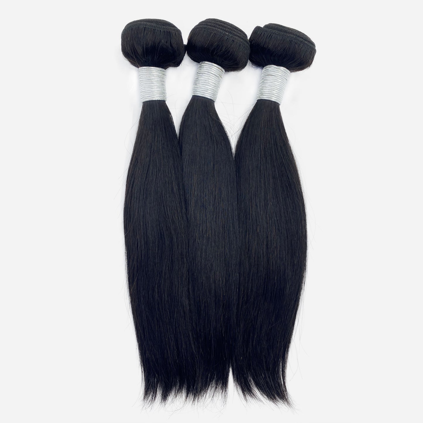 Straight Virgin Human Hair #1B Natural Black