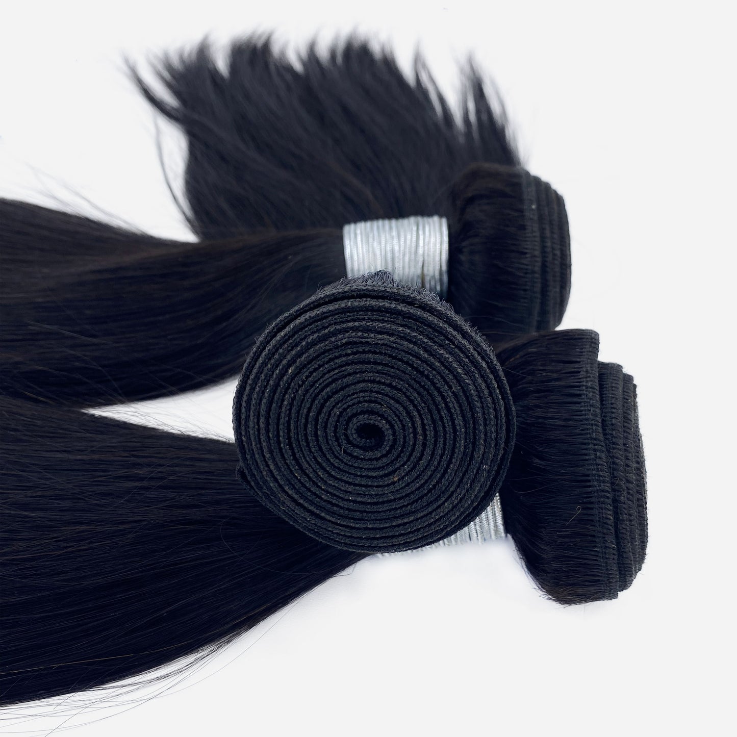 Straight Virgin Human Hair #1B Natural Black