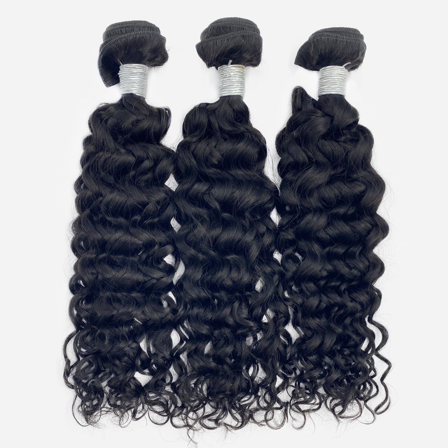Water Wave Virgin Human Hair #1B Natural Black