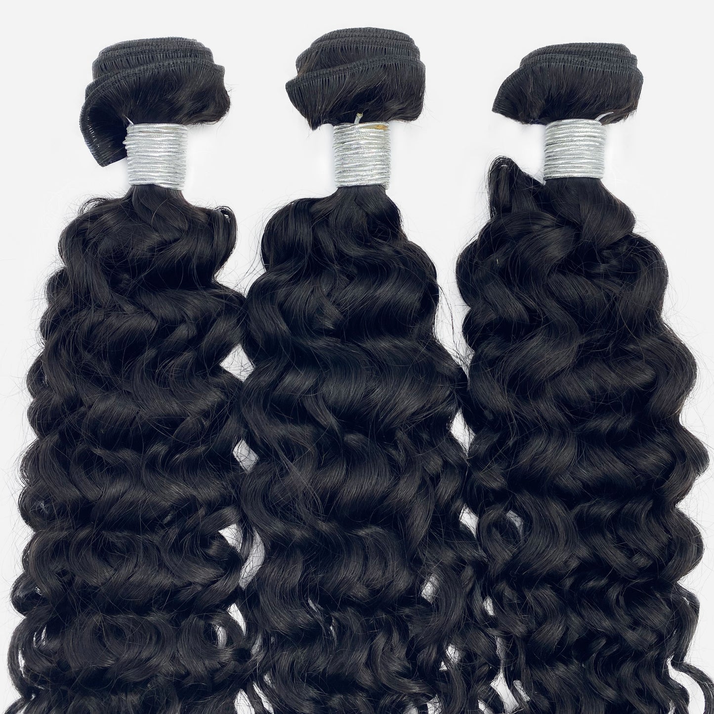 Water Wave Virgin Human Hair #1B Natural Black