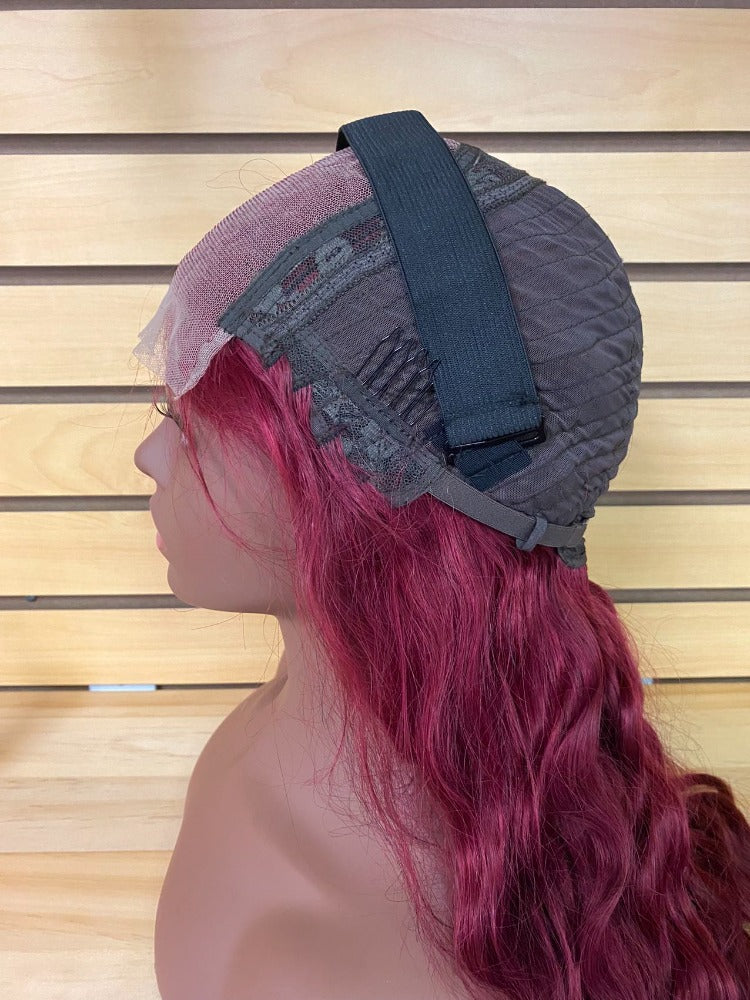 Wigs-LD-5*5HD200%-Burgundy